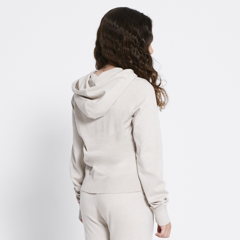 Knitted zip hoodie "Jennifer star"